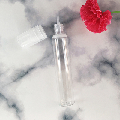 20 ml de PET blanc corps translucide avec couvercle noir bouchon bouteilles en plastique pour l' huile de jus