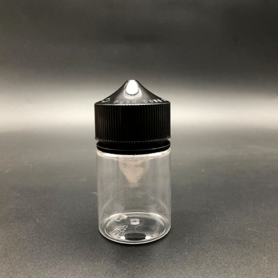 60 ml Squat / Slenderness PET plastique étirer goutte-à-goutte bouteille liquide d' utilisation avec le couvercle à l' épreuve des enfants
