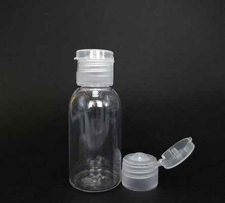 échantillon gratuit bouteille en plastique PET transparente avec capuchon flip bouteille vide avec capuchon flip bouteille de crème avec capuchon flip avec fourniture d'usine