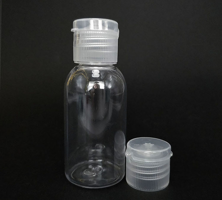 échantillon gratuit bouteille en plastique PET transparente avec capuchon flip bouteille vide avec capuchon flip bouteille de crème avec capuchon flip avec fourniture d'usine