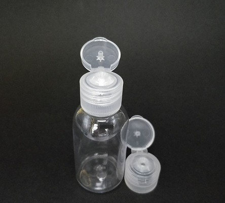échantillon gratuit bouteille en plastique PET transparente avec capuchon flip bouteille vide avec capuchon flip bouteille de crème avec capuchon flip avec fourniture d'usine