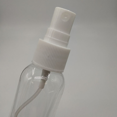 Vente en gros personnalisée 1 oz 2 oz 30 ml 50 ml 150 ml vide transparent clair Boston pompe à pulvérisation ronde bouteilles en plastique pour animaux de compagnie pour l'alcool