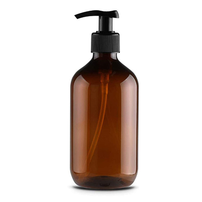 Bouteille de lotion en plastique PET 500 ml ampère vide de 16 oz avec pompe pour shampooing