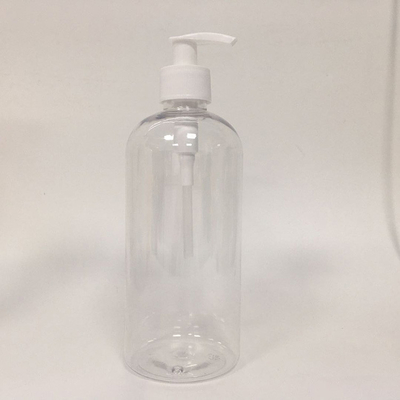 Bouteille de lotion en plastique PET 500 ml ampère vide de 16 oz avec pompe pour shampooing