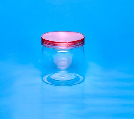 Logo de timbre à chaud Des pots en plastique avec couvercle et vis