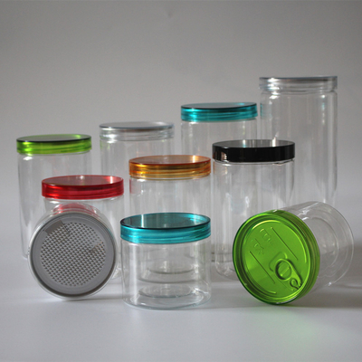 Logo de timbre à chaud Des pots en plastique avec couvercle et vis