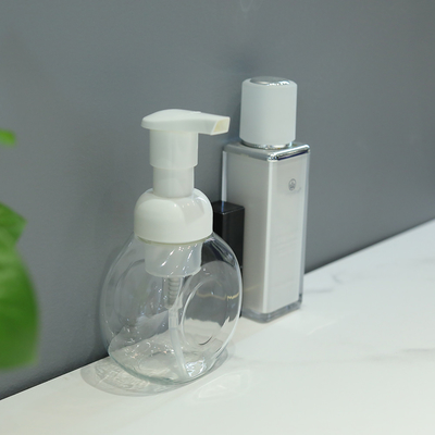 Fonction de distribution Bouteille en PET en plastique transparent avec type de fermeture de pompe