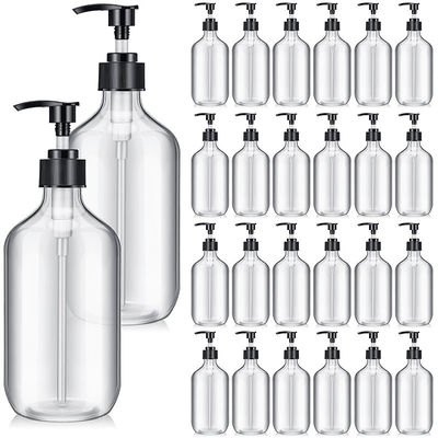 Bouteilles de lotion en plastique de 120 ml 250 ml 300 ml 500 ml avec fermeture à bascule et variétés de plastique PMMA durables pour les produits de soins de la peau