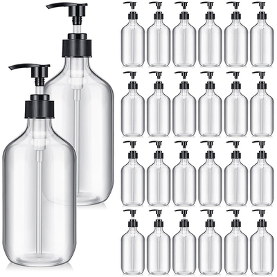 Écran d'impression des bouteilles de lotion en plastique avec une surface claire et un capuchon UV