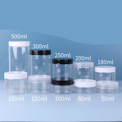 Produit alimentaire Transparent 80 ml 100 ml 120 ml 150 ml 250 ml 500 ml 1000 ml Pot en plastique PET congelé avec couvercle