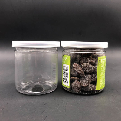 Bouteilles de stockage en plastique personnalisées Emballage transparent 8 oz Bouteilles de stockage de logo