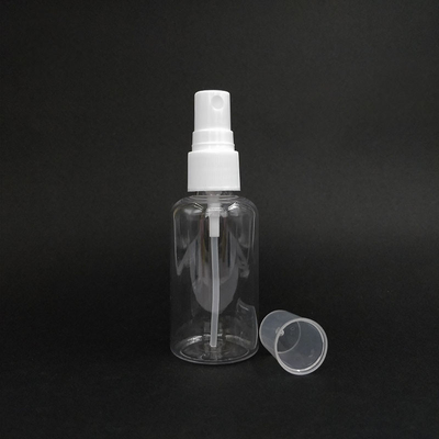Bouteilles de pulvérisation en plastique en PET rond classique Surface lisse Capacités diverses pour un usage quotidien