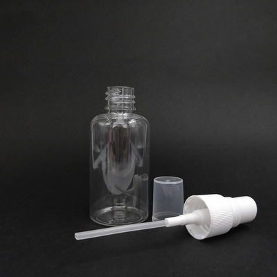 Bouteilles de pulvérisation en plastique en PET rond classique Surface lisse Capacités diverses pour un usage quotidien