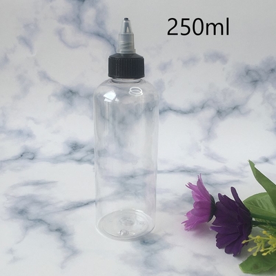 Bouteilles en plastique à vis personnalisables de différentes tailles avec panneau d'étiquette personnalisé