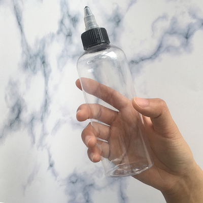 Bouteilles en plastique à vis personnalisables de différentes tailles avec panneau d'étiquette personnalisé