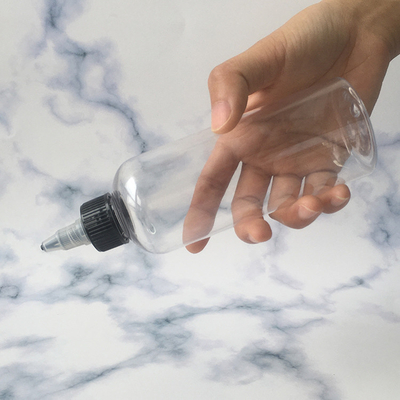Bouteilles en plastique à vis personnalisables de différentes tailles avec panneau d'étiquette personnalisé