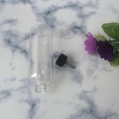 Bouteilles en plastique à vis personnalisables de différentes tailles avec panneau d'étiquette personnalisé