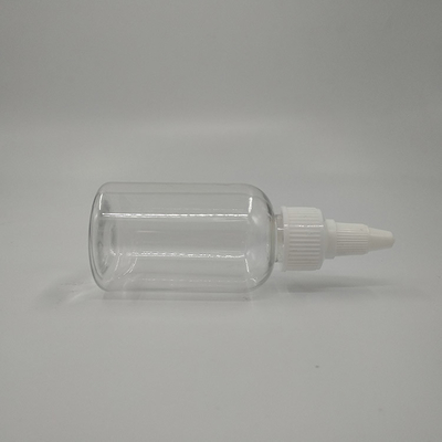 Bouteilles à vis en plastique transparent personnalisé