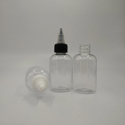 Bouteilles à vis en plastique transparent personnalisé