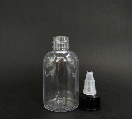 Bouteilles à vis en plastique transparent personnalisé