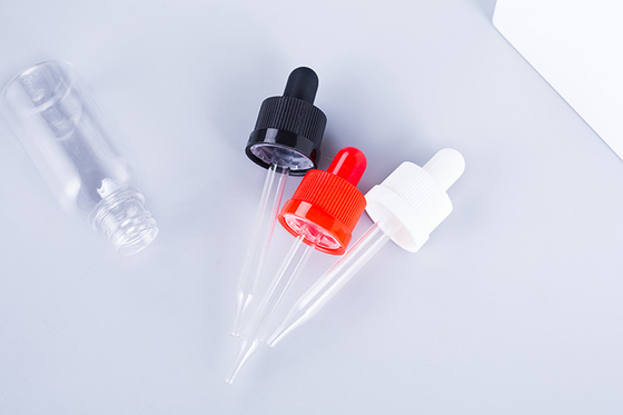 Bouteilles à goutte à goutte 10 à 120 ml Bouchon à vis lisse Logo personnalisé Transparent Noir Personnalisé
