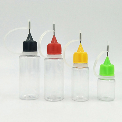 Bouteilles gouttelettes en verre lisse Fermeture à vis 10 ml-120 ml Noir transparent Personnaliser