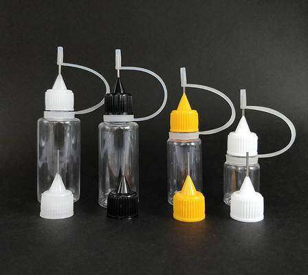 Bouteilles gouttelettes en verre lisse Fermeture à vis 10 ml-120 ml Noir transparent Personnaliser