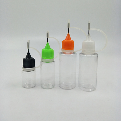 Bouteilles gouttelettes en verre lisse Fermeture à vis 10 ml-120 ml Noir transparent Personnaliser
