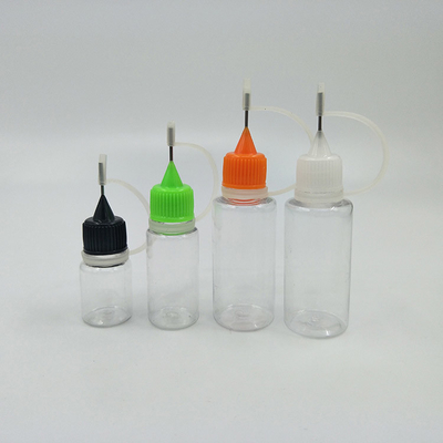 Bouteilles gouttelettes en verre lisse Fermeture à vis 10 ml-120 ml Noir transparent Personnaliser