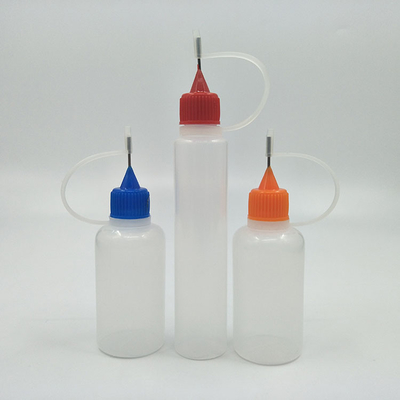 Bouteilles à goutte à goutte personnalisées avec bouchon à vis Utilisation liquide Transparent Noir Personnaliser