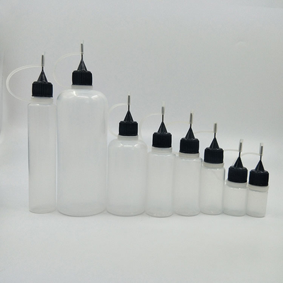 Bouteilles à goutte à goutte personnalisées avec bouchon à vis Utilisation liquide Transparent Noir Personnaliser