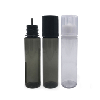 Bouteille en PET liquide personnalisée avec bouchon à vis, forme ronde, logo personnalisé et impression couleur
