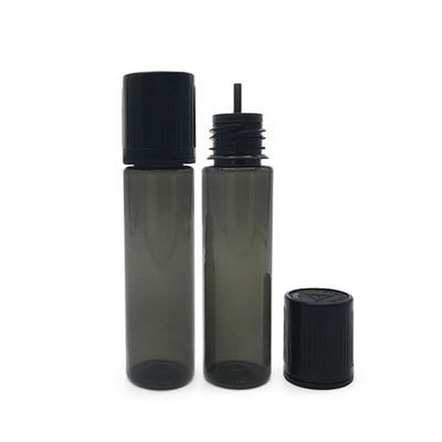 Bouteille en PET liquide personnalisée avec bouchon à vis, forme ronde, logo personnalisé et impression couleur