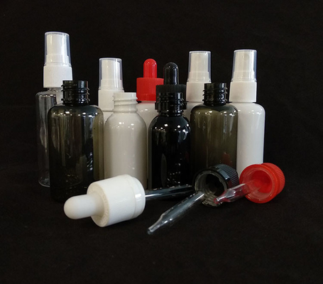 Bouteilles de pulvérisation en PET rondes Design transparent durable Options de capacité différentes
