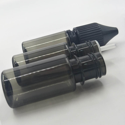 Bouteilles de liquide E transparentes personnalisées avec capuchon à vis, forme ronde, différentes capacités