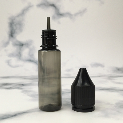 Bouteilles de liquide électronique transparentes à l'épreuve des enfants avec logo personnalisé