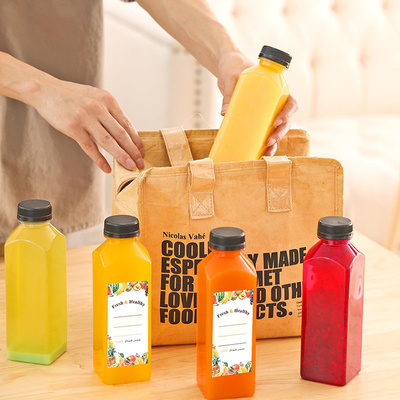 120 ml-500 ml Bouteilles de thé au lait étanches avec poignée vis claire sur le couvercle Couleur personnalisable