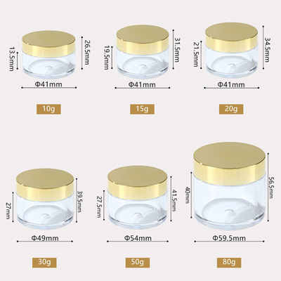 Un bocal en plastique cosmétique personnalisé / un bocal de beauté en plastique avec conception personnalisée et options d'impression