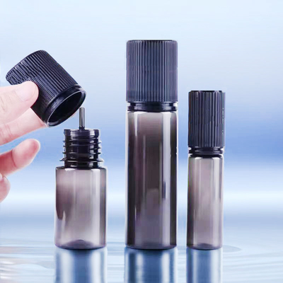 Bouteilles de liquide E circulaires et transparentes à l' épreuve des enfants Logo personnalisé