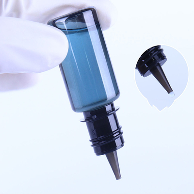 Bouteilles gouttelettes liquides en PET de 10 ml à 100 ml Impression sur écran de logo sur mesure Forme ronde