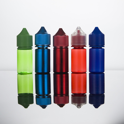 Bouteilles de gouttelette liquide en PET personnalisables de 10 ml à 100 ml avec capuchon à vis à l' épreuve des enfants