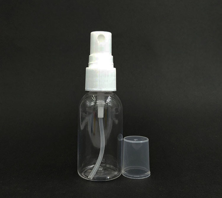 Bouteille de pulvérisation en plastique PET ronde transparente Conception classique Surface lisse durable Capacités diverses