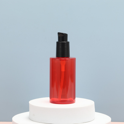 Bouteilles de lotion PMMA électroplatées UV Collier personnalisable Blanc avec bouchon transparent