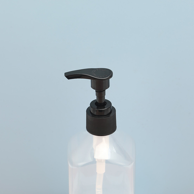 Capacité de la bouteille 250 ml Bouteilles de lotion en plastique claires avec un matériau de capot électroplaqué UV en plastique