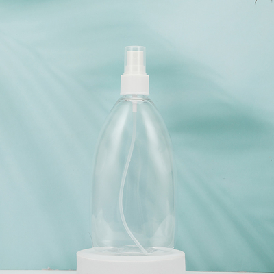 Bouteilles de lotion PMMA rondes et claires 250 ml 300 ml 500 ml échantillon fourni Blanc/demande du client