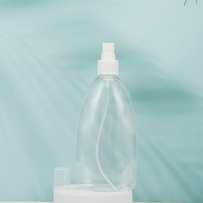 Bouteilles de lotion PMMA rondes et claires 250 ml 300 ml 500 ml échantillon fourni Blanc/demande du client
