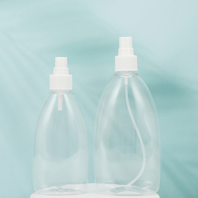Bouteilles de lotion PMMA rondes et claires 250 ml 300 ml 500 ml échantillon fourni Blanc/demande du client