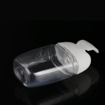 Bouteille de shampooing à pompe en PET ronde avec logo personnalisable et fonctionnalité recyclable