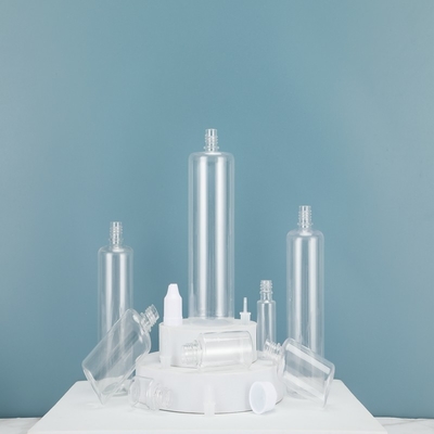 Bottle liquide en PET E ronde avec un cou à l'épreuve des enfants et une surface d'impression à écran