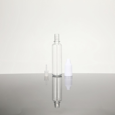 Bouteille de gouttelette liquide PET transparente personnalisée avec bouchon à vis à l' épreuve des enfants